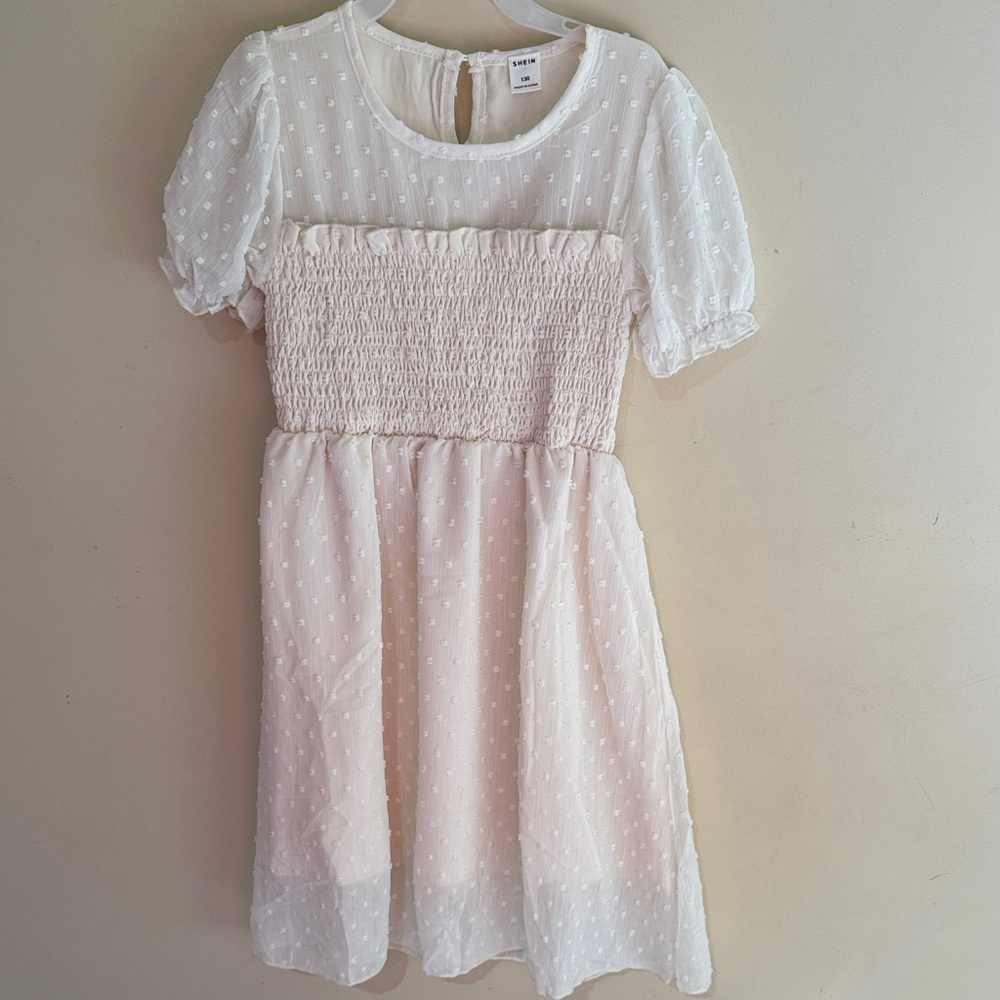 Charming Cream Kids Dress